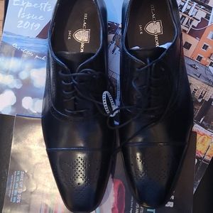 NEW💥BLACK BROWN JACK Cartier men's Leather shoes